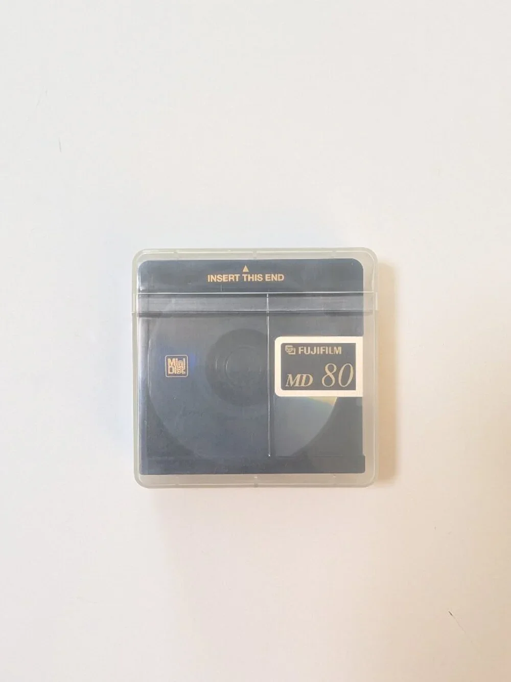 5 Pack Fujifilm Recordable MD MiniDisc 80 Minutes With Storage Cases Vintage